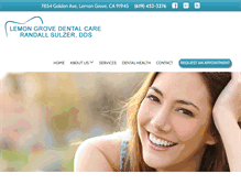Tablet Screenshot of lemongrovedentalcare.com